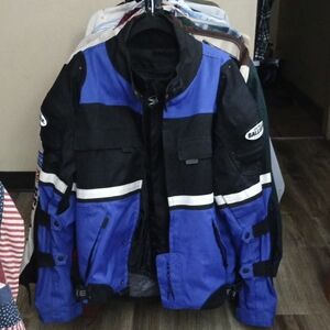 Motorcycle Racing Jackets Joe Rocket Black and Blue Performance Jacket
